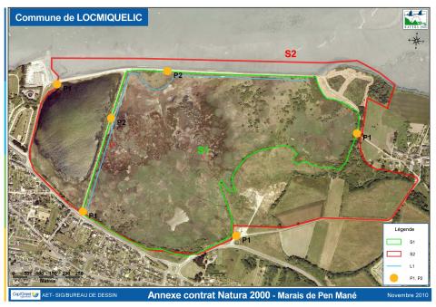 Carte de localisation des actions de gestion
